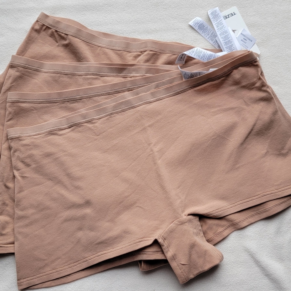 Set Of 4, Tan Boxer Briefs